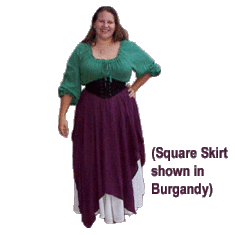 Scarf Skirt Long Length